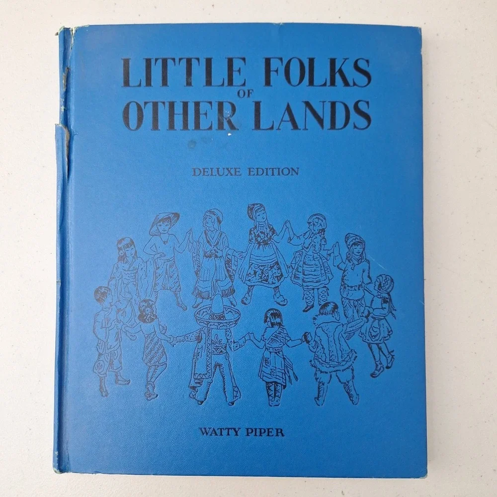 Vintage 1920s Children's Book, Little Folks Other Lands, Deluxe Edition